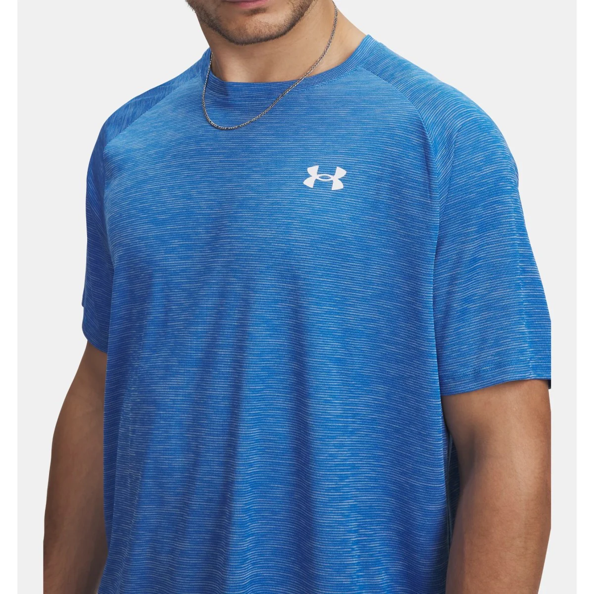 Under Armour Tech Textured T-Shirt Men's (Blue 402) - Image 2