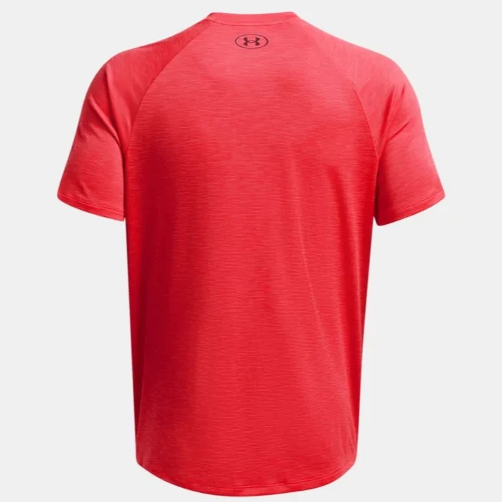 Under Armour Tech Textured T-Shirt Men's (Racer Red 713) - Image 2
