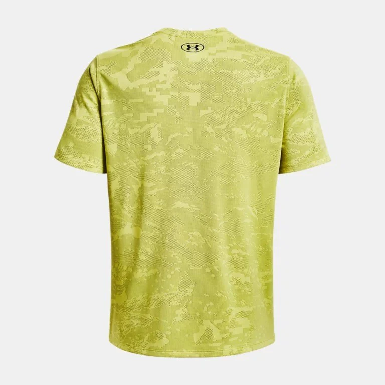 Under Armour Tech Vent Jacquard T-Shirt Men's (Lime 743) - Image 3