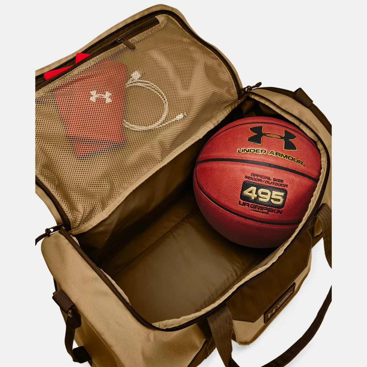 Under Armour Triumph Barrel Duffle Bag (Camel Coyote 263) - Image 2