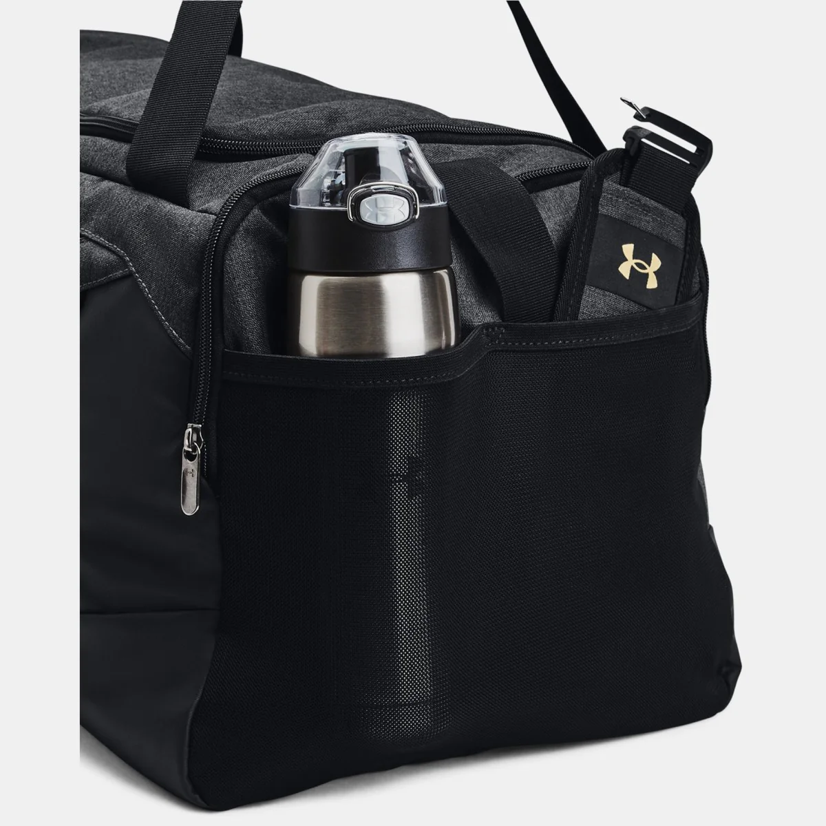 Under Armour Undeniable 5.0 Medium Duffle Bag (Black Gold 002) - Image 5