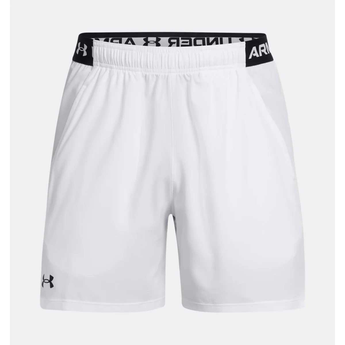 Under Armour Vanish Woven 6 Inch Shorts Men's (White Black 100) - Image 2