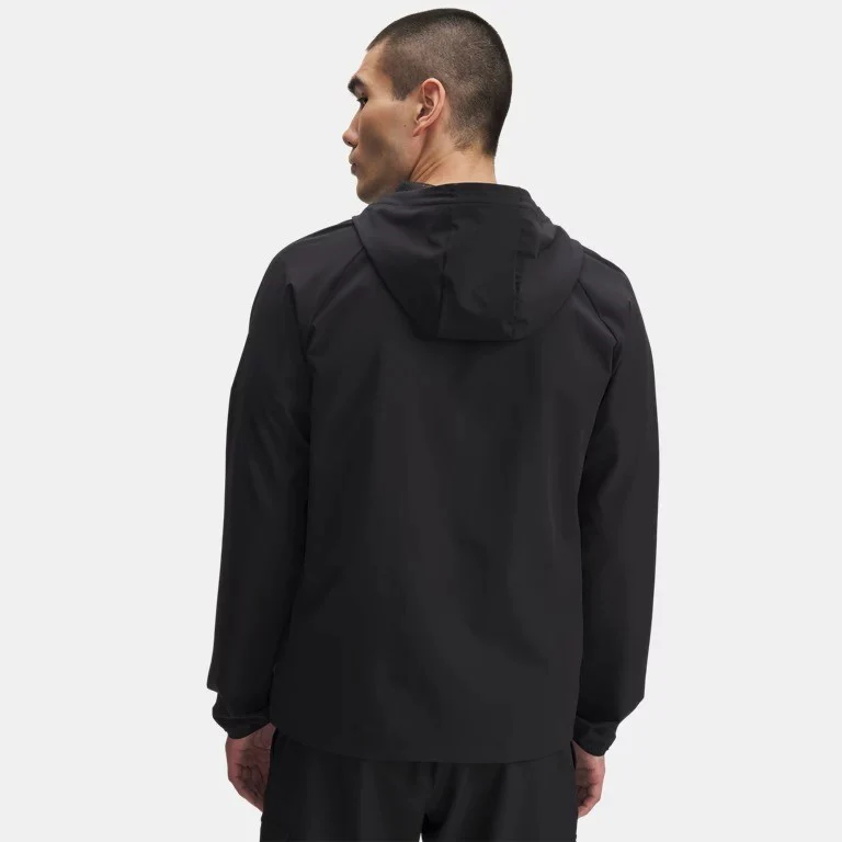 Under Armour Stretch Woven Jacket Men's (Black Red 002) - Image 3