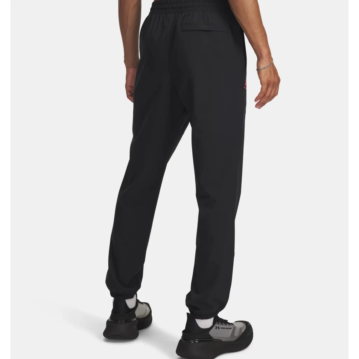 Under Armour Vibe Woven Jogger Men's (Black Racer Red 002) - Image 2