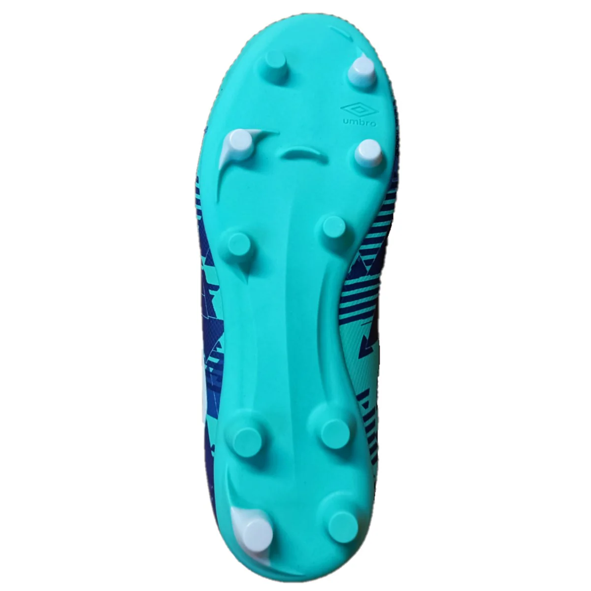 Umbro Formation III Velcro Firm Ground Football Boots Kid's (Pool Blue White ND2) - Image 2