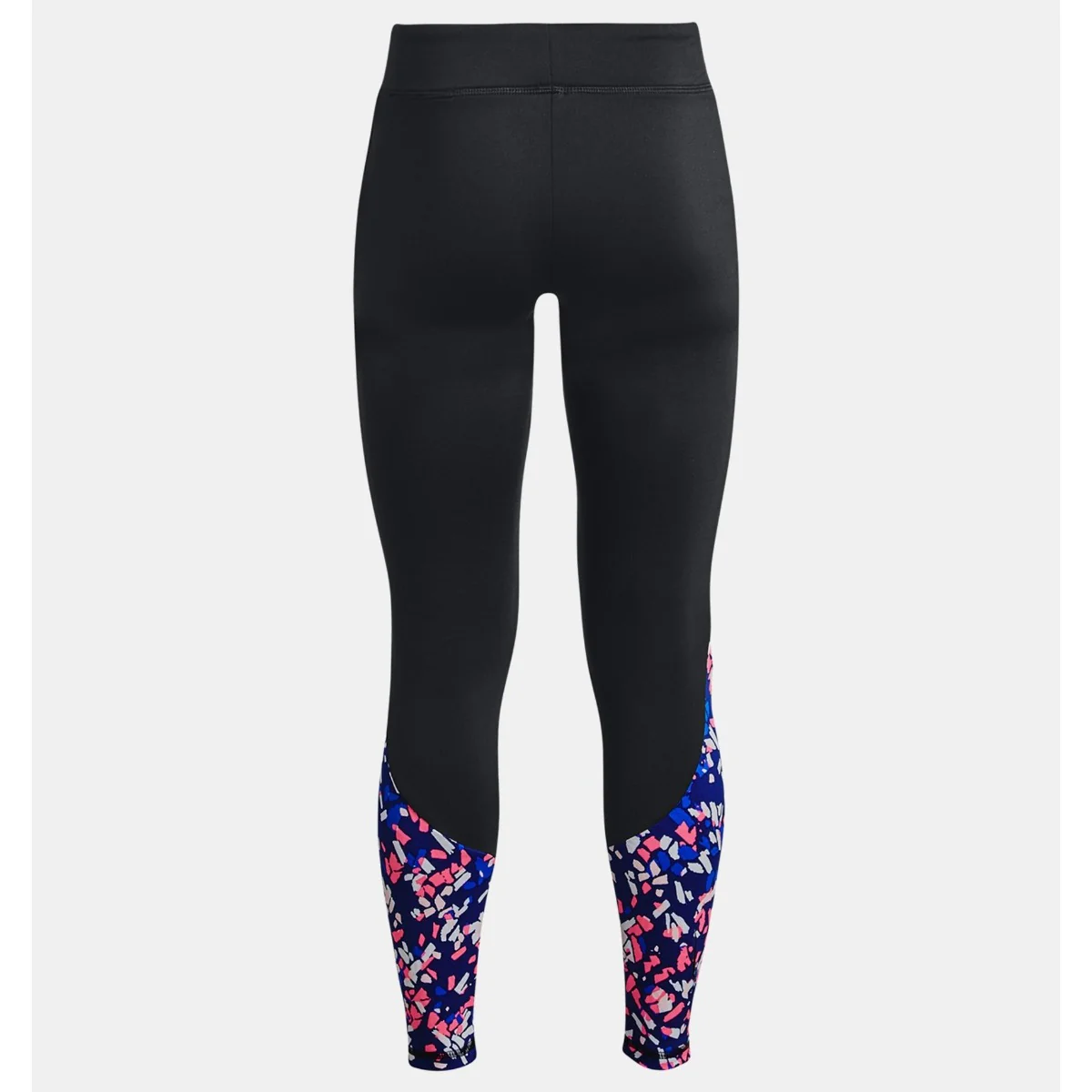 Under Armour Coldgear Novelty Leggings Girl's (Black Pink 002) - Image 2
