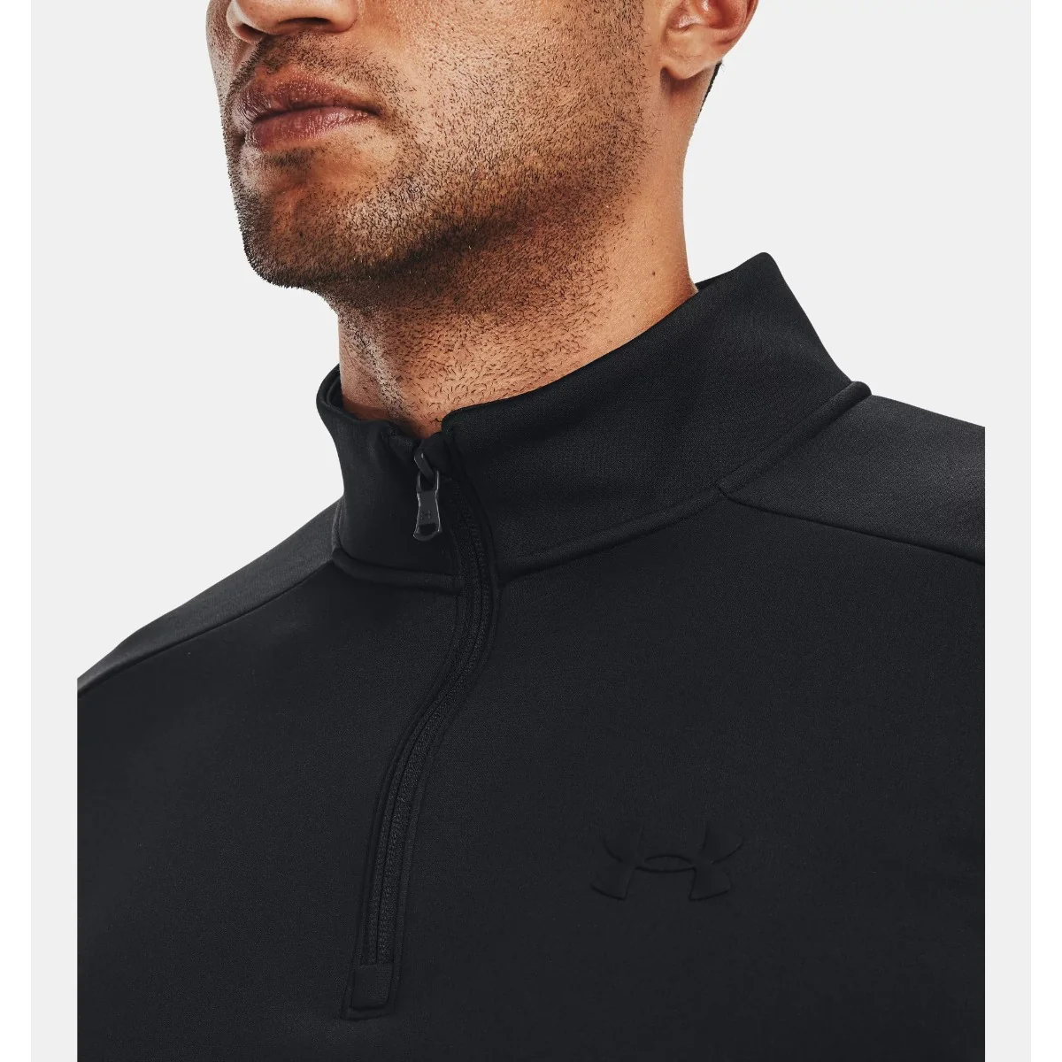 Under Armour Fleece Ouarter Zip Men’s (Black 001) - Image 3
