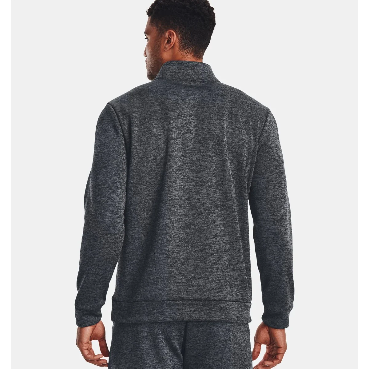 Under Armour Fleece Quarter Zip Top Men’s (Grey 012) - Image 2