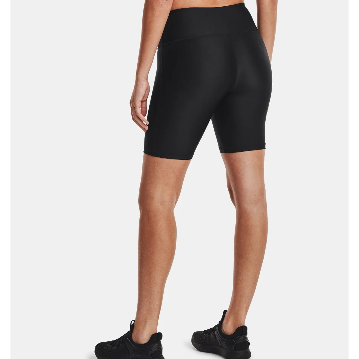 Under Armour HeatGear Armour Bike Shorts Women's (Black White 001) - Image 2