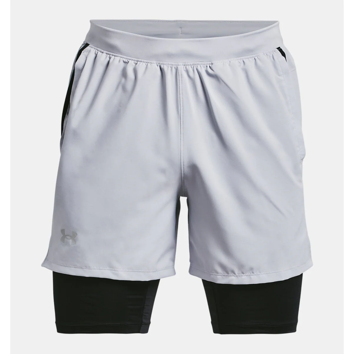 Under Armour Launch 5'' 2 in 1 Shorts Men's (Grey 011) - Image 5