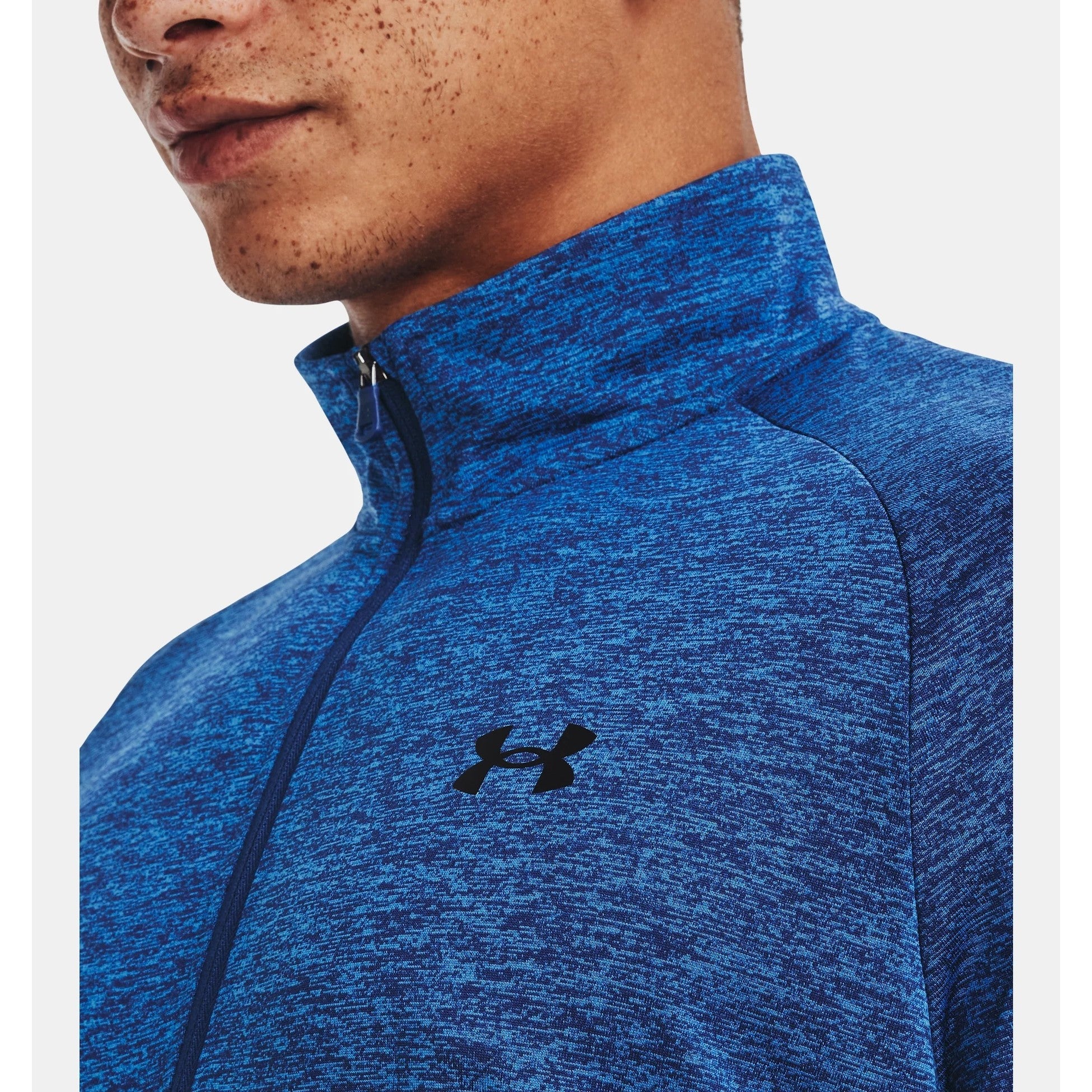 Under Armour Tech Quarter Zip Top Men's (Blue 471) - Image 2