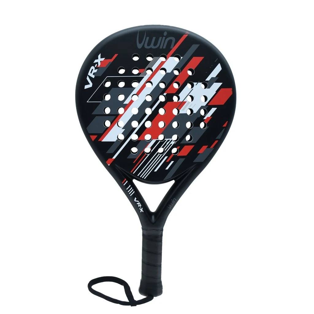 Uwin VR-X Padel Racket Unisex (Black Red)