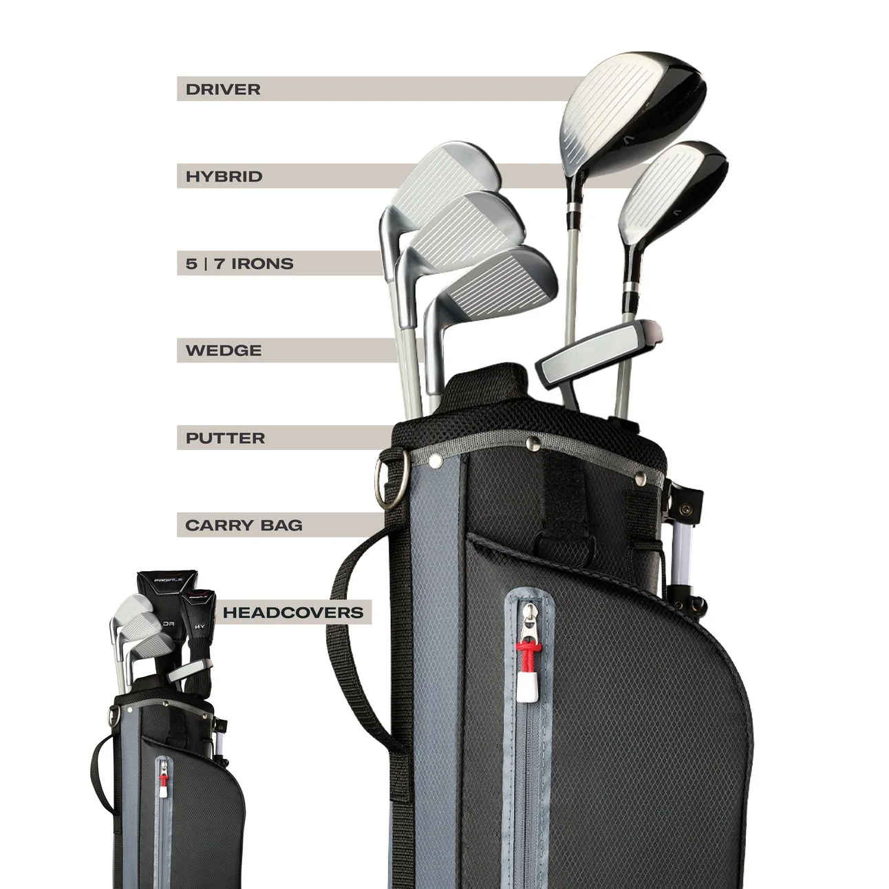 Wilson Profile Golf Kit Junior Left Hand (Large) - Image 2