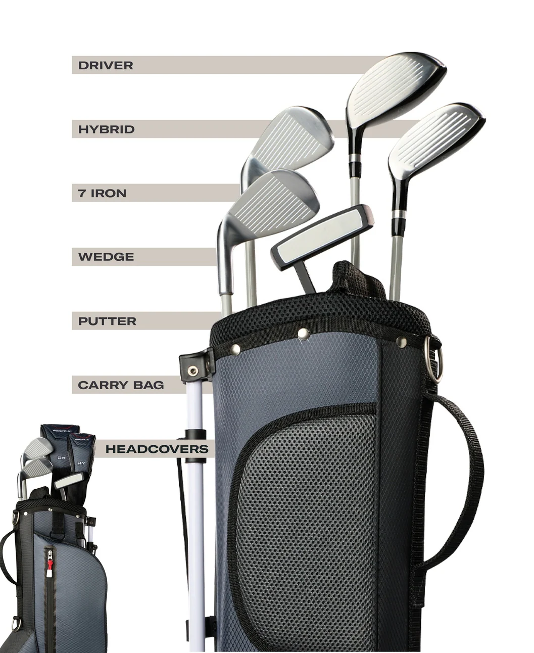 Wilson Profile Golf Kit Junior Left Hand (Medium) - Image 2
