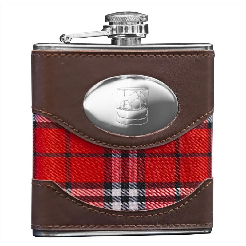 World of Whiskies Hip Flask (Tartan) - Image 2