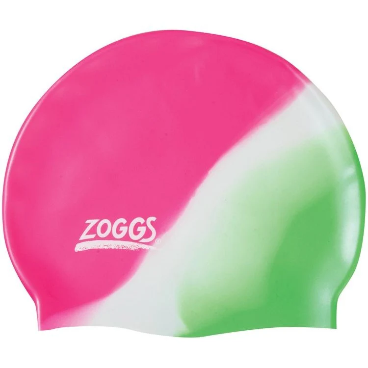 Zoggs Silicone Multi Colour Swimming Hat Kid's - Image 2